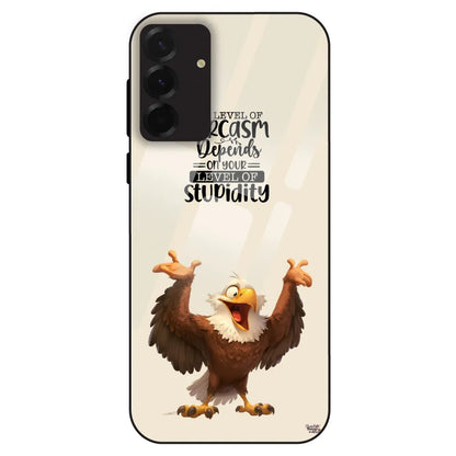 Sarcasm Eagle Quote - Glass Case For Samsung Galaxy A36