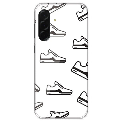 Black Sneakers - Clear Printed Silicone Case For Samsung Galaxy A36
