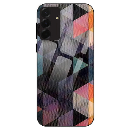 Geometric Prism Grid - Glass Case For Samsung Models
