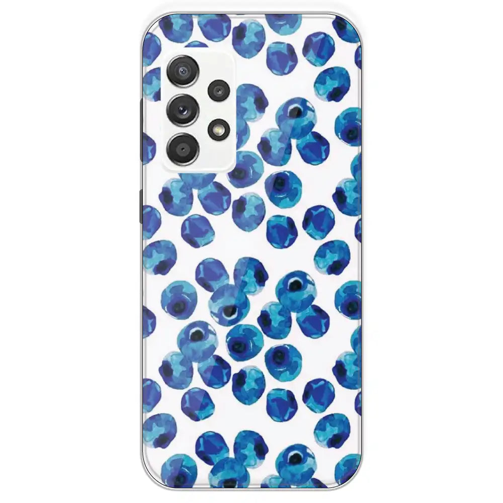 Blueberries - Printed Silicone Case For Samsung Galaxy A52