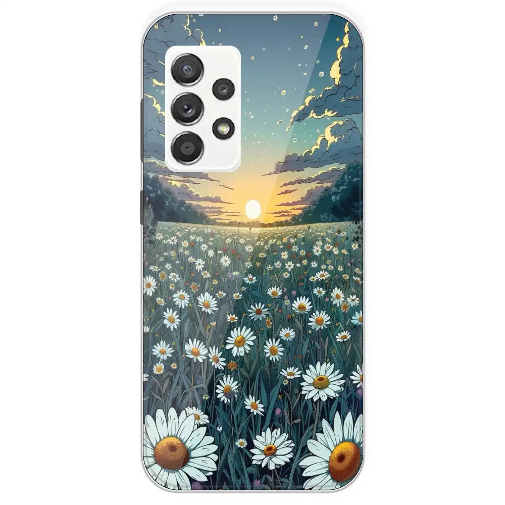 Daisy Sunset - Printed Silicone Case For Samsung Galaxy A52
