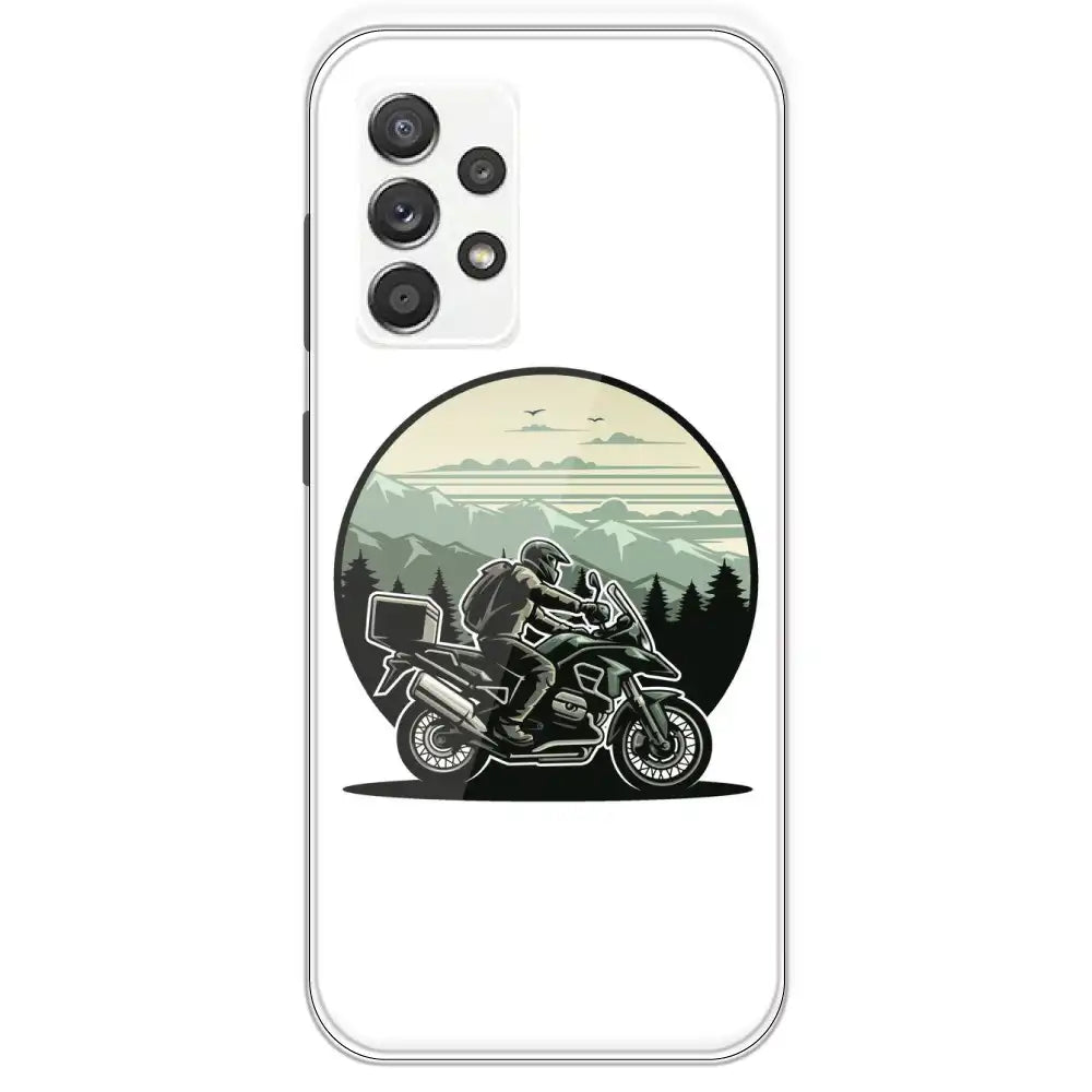 Biker - Printed Silicone Case For Samsung Galaxy A52
