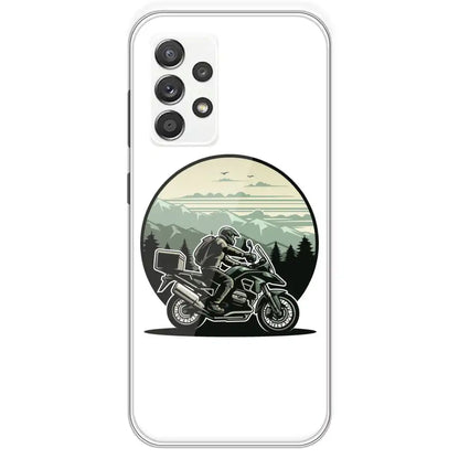 Biker - Printed Silicone Case For Samsung Galaxy A52