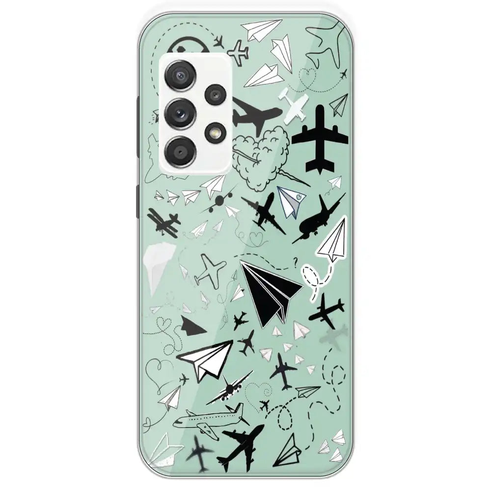 Planes - Printed Silicone Case For Samsung Galaxy A52