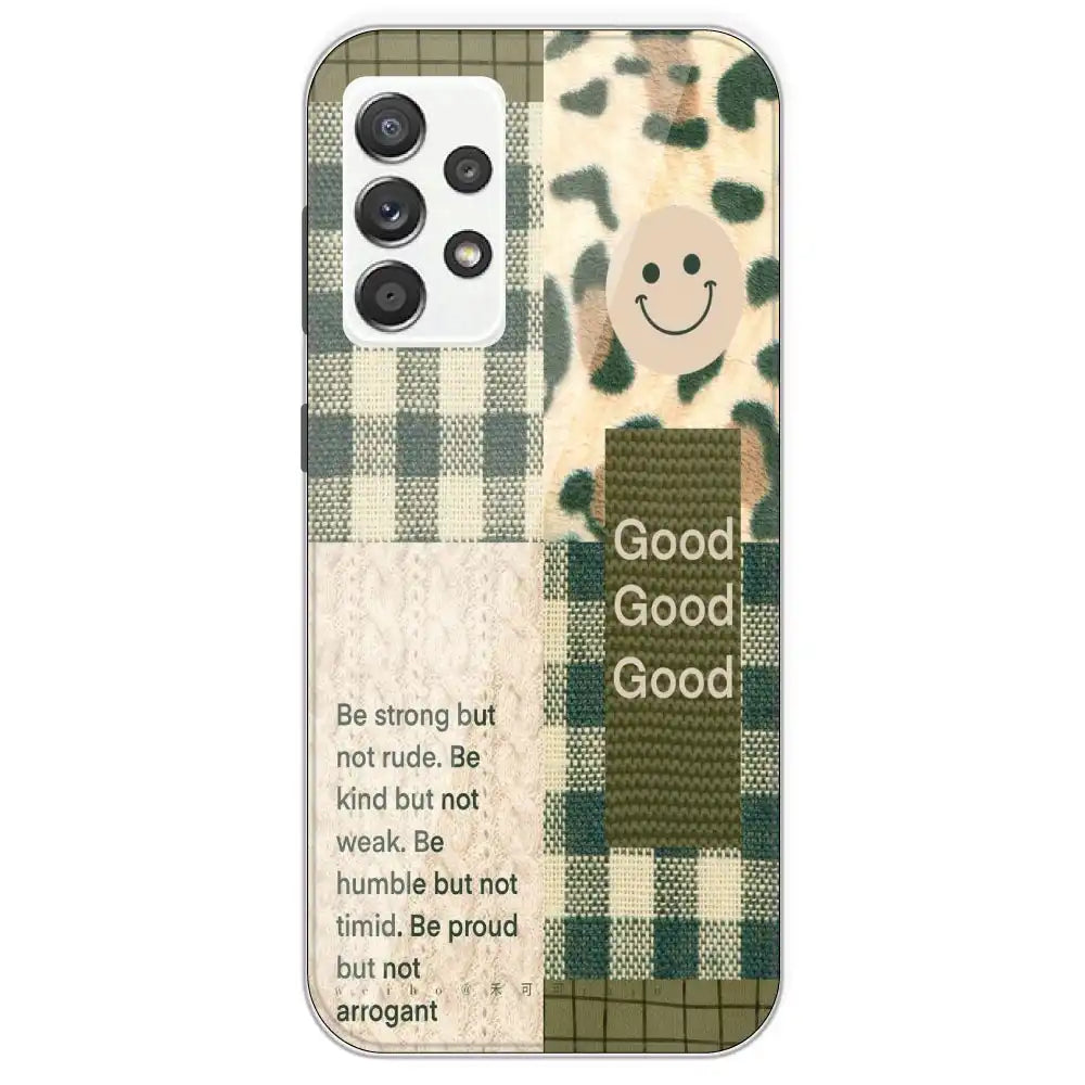 Patchwork Positivity - Printed Silicone Case For Samsung Galaxy A52