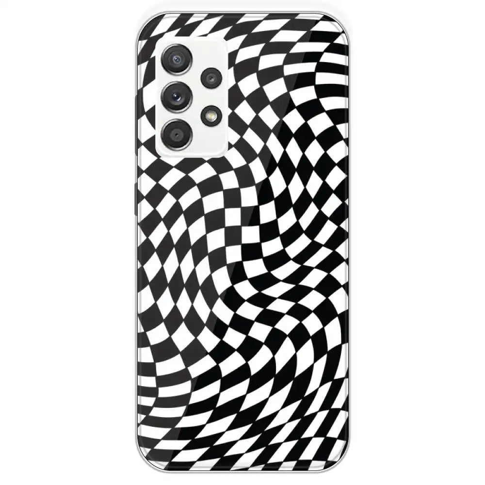 Checks - Printed Silicone Case For Samsung Galaxy A52