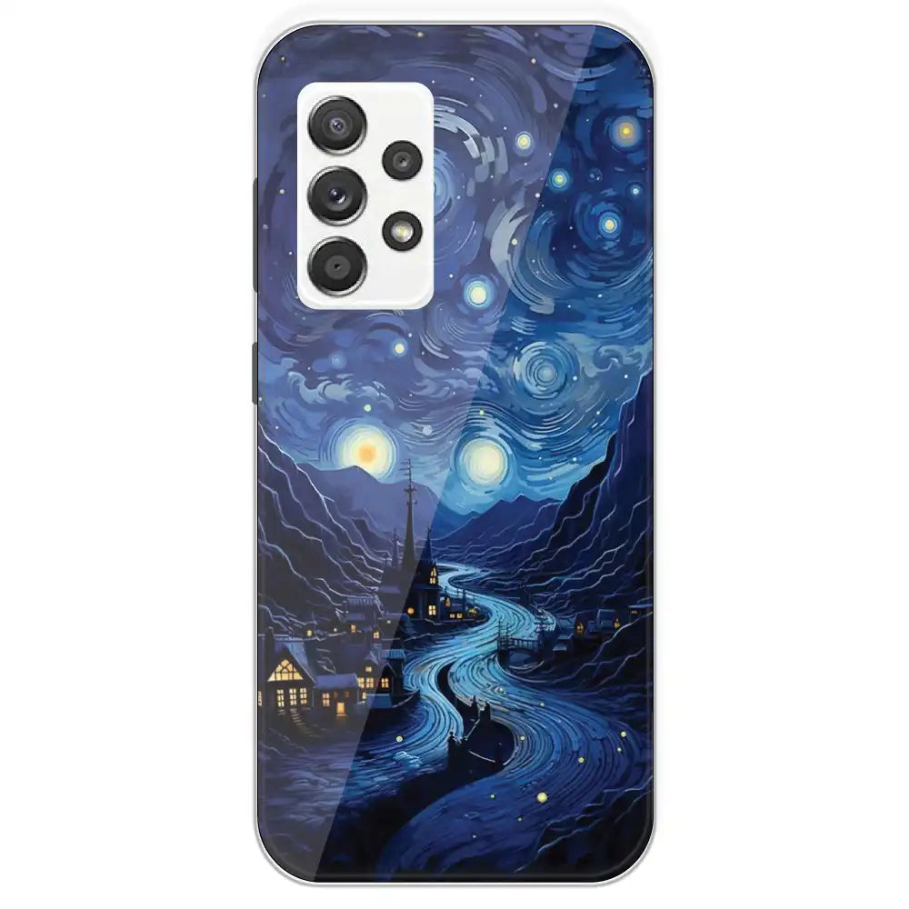 The Starry Night - Printed Silicone Case For Samsung Galaxy A52