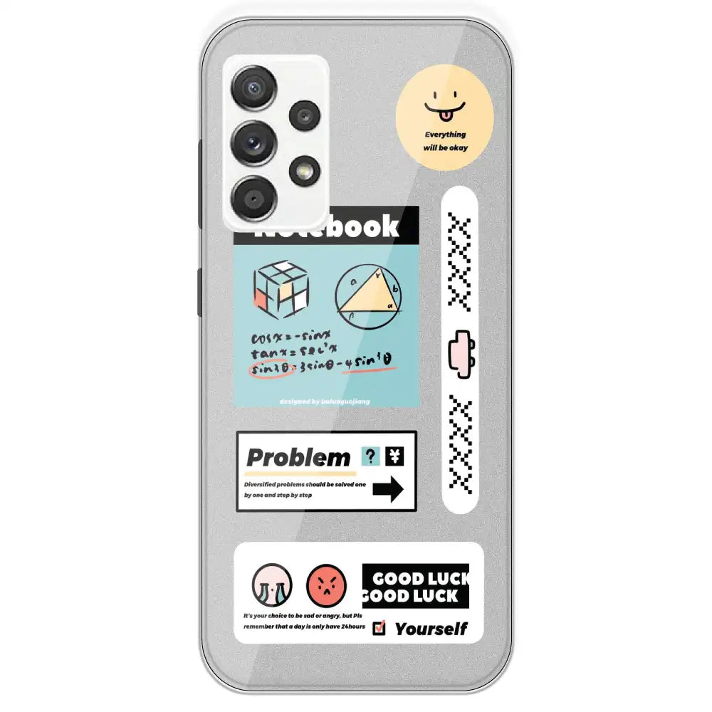 Exam Collage - Printed Silicone Case For Samsung Galaxy A52