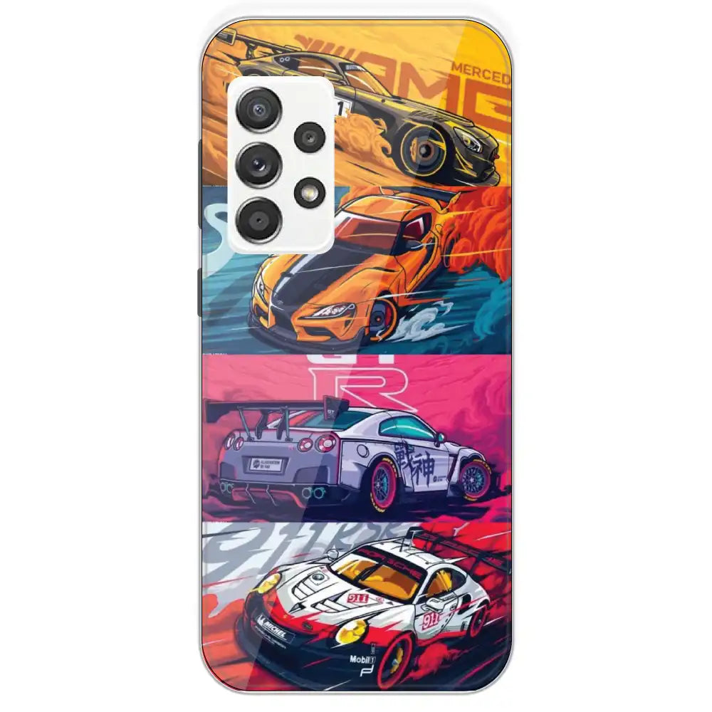 Sports Cars - Printed Silicone Case For Samsung Galaxy A52