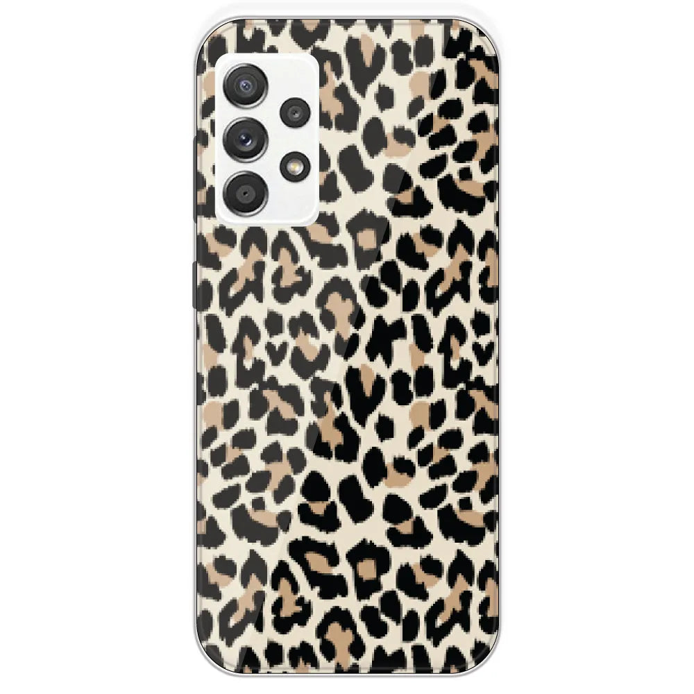 Leopard Print - Printed Silicone Case For Samsung Galaxy A52