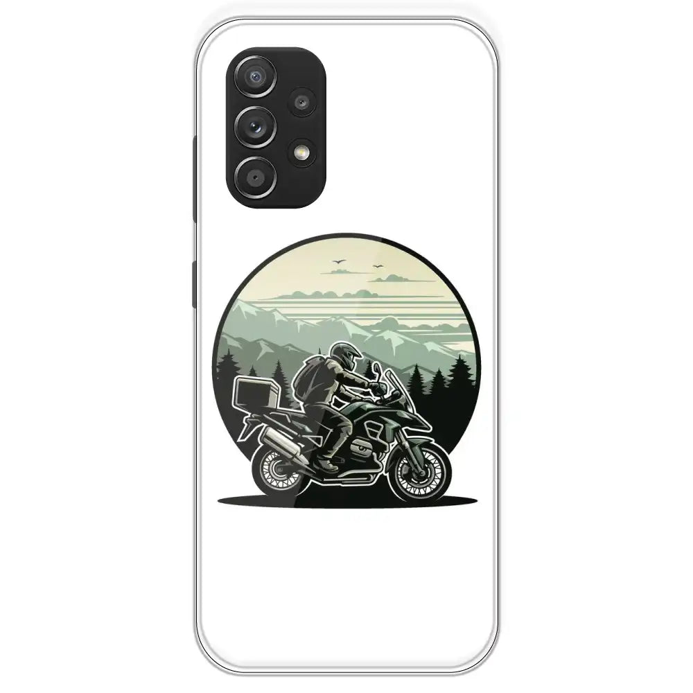 Biker - Printed Silicone Case For Samsung Galaxy A52S