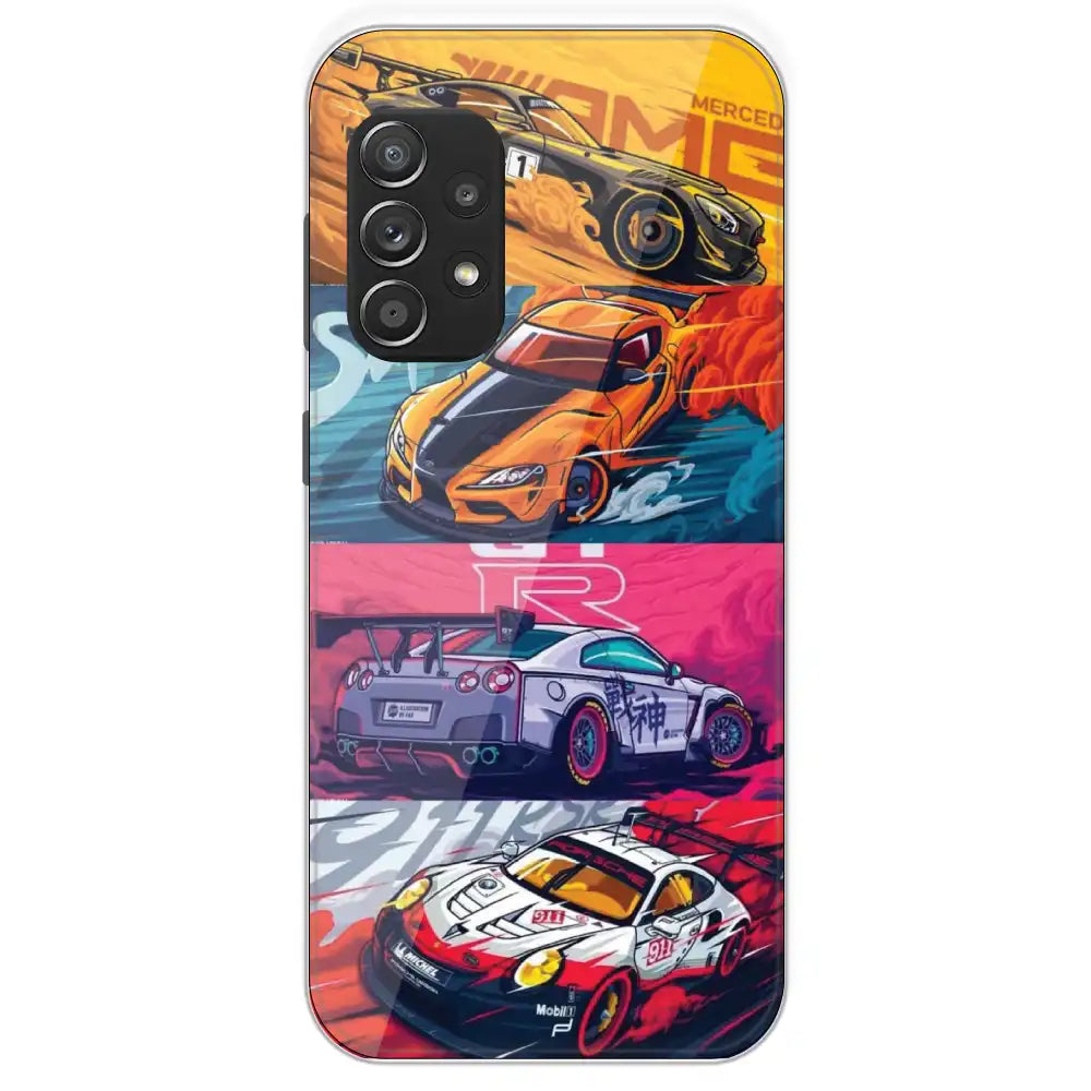 Sports Cars - Printed Silicone Case For Samsung Galaxy A52S