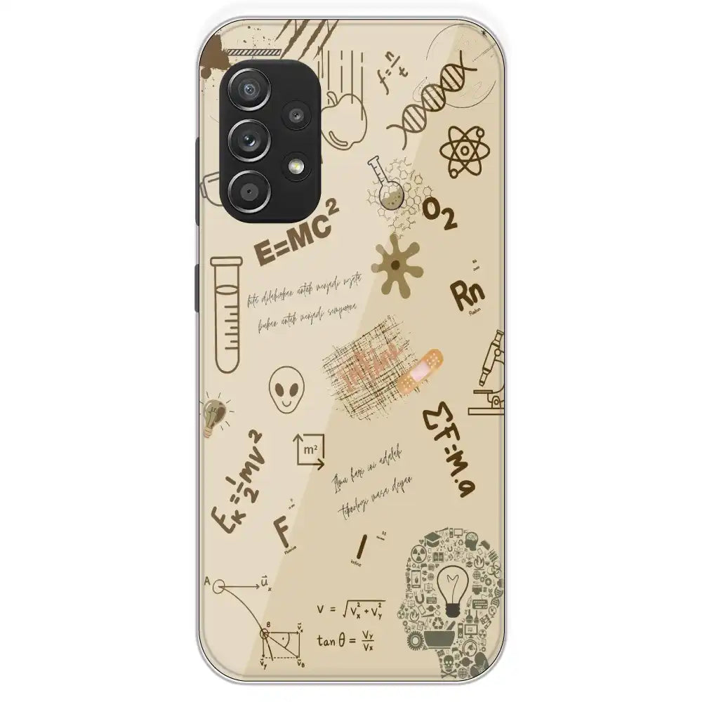 Physics Collage - Printed Silicone Case For Samsung Galaxy A52S