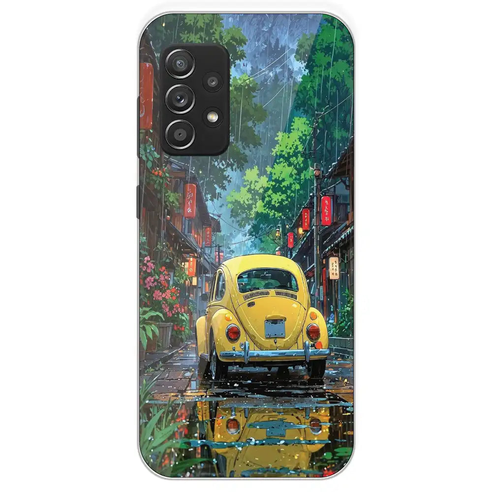 Yellow Bettle - Printed Silicone Case For Samsung Galaxy A53
