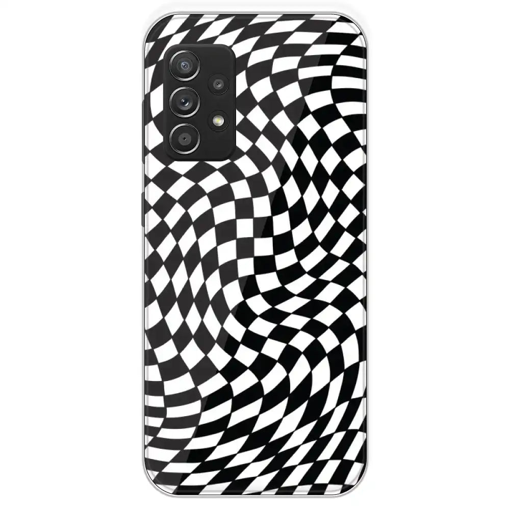 Checks - Printed Silicone Case For Samsung Galaxy A53