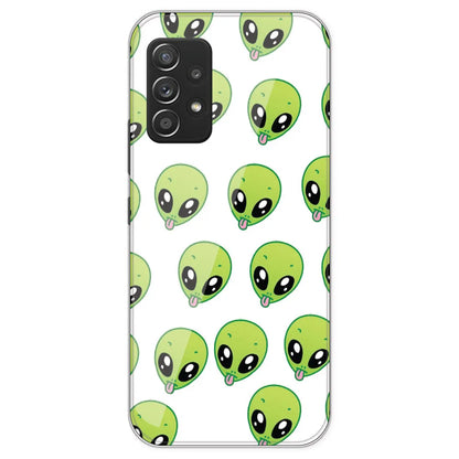 Alien - Clear Printed Silicone Case For Samsung Galaxy A53