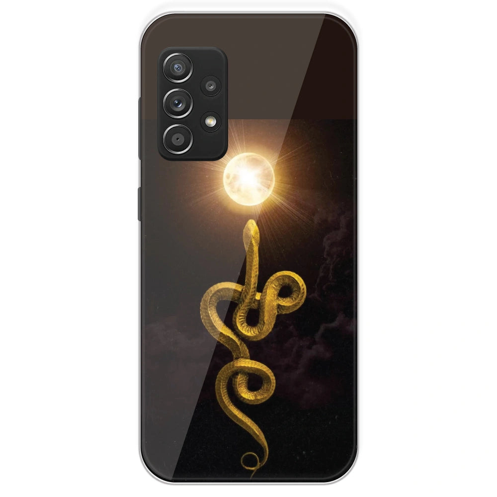 Golden Serpent - Printed Silicone Case For Samsung Galaxy A53