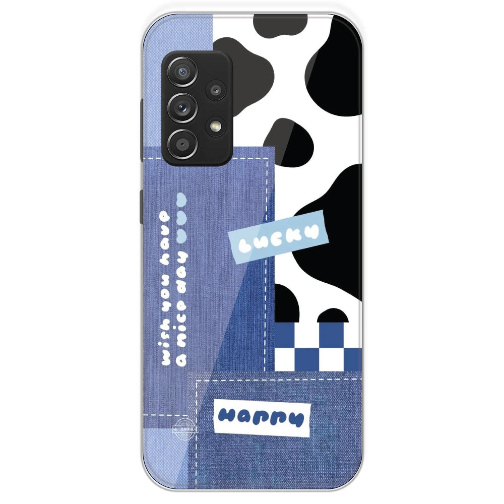 Cow Print Collage - Printed Silicone Case For Samsung Galaxy A53