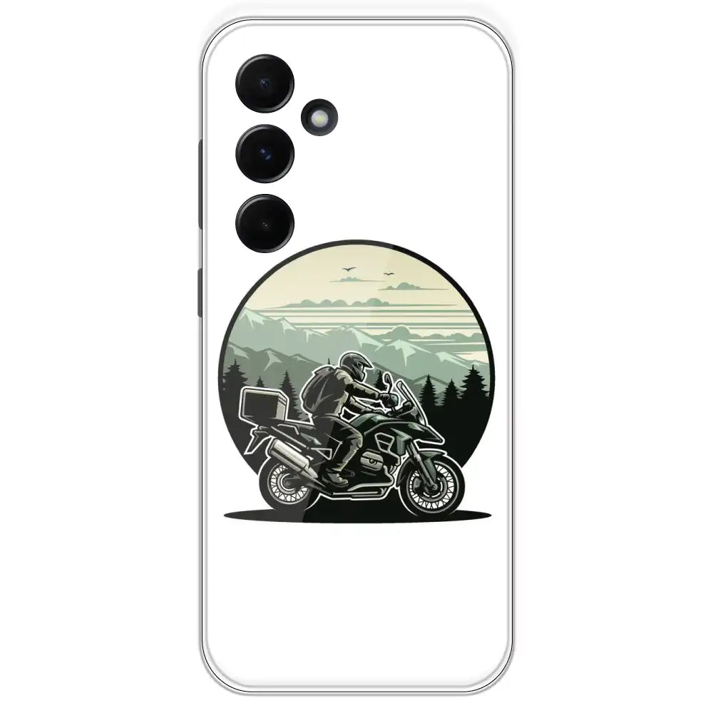 Biker - Printed Silicone Case For Samsung Galaxy A55