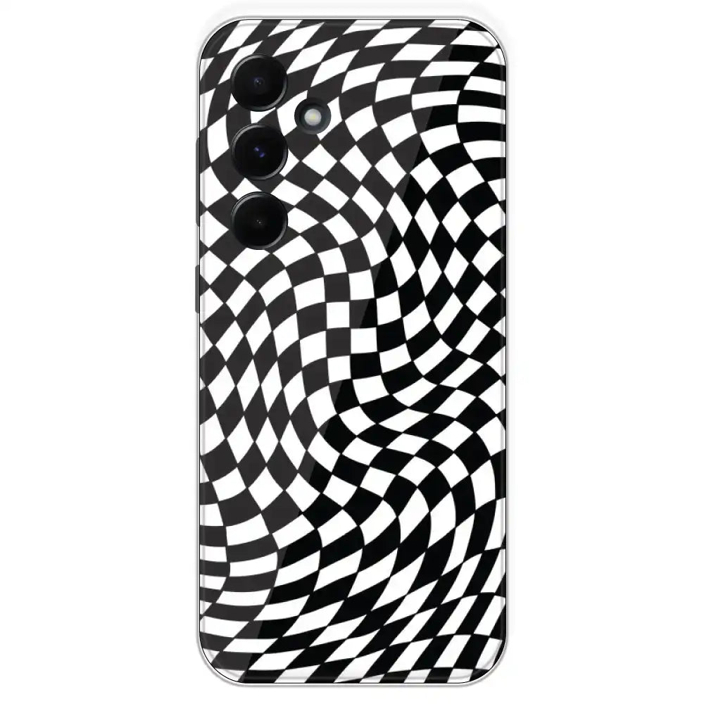 Checks - Printed Silicone Case For Samsung Galaxy A55