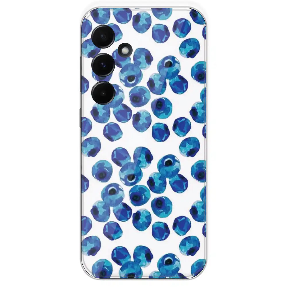 Blueberries - Printed Silicone Case For Samsung Galaxy A55