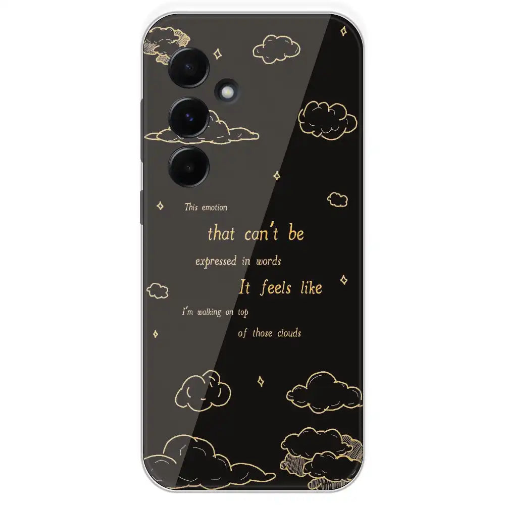 On Top Of Those Clouds - Printed Silicone Case For Samsung Galaxy A55