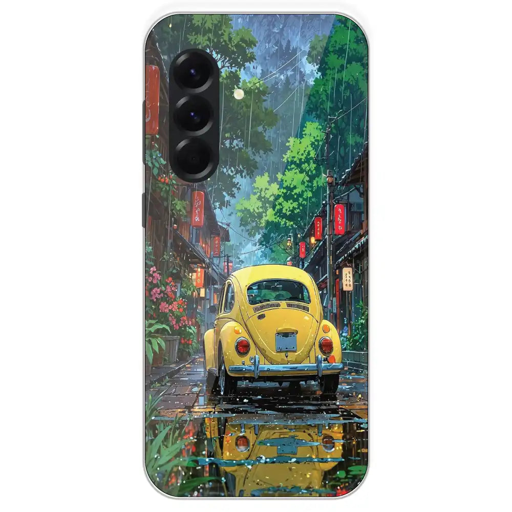 Yellow Bettle - Printed Silicone Case For Samsung Galaxy A56