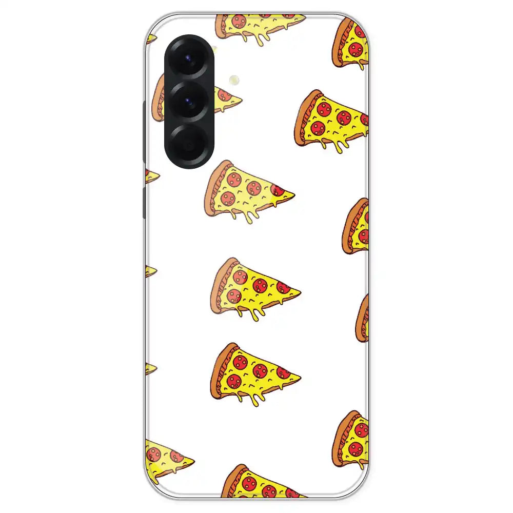 Pizza - Clear Printed Silicone Case For Samsung Galaxy A56