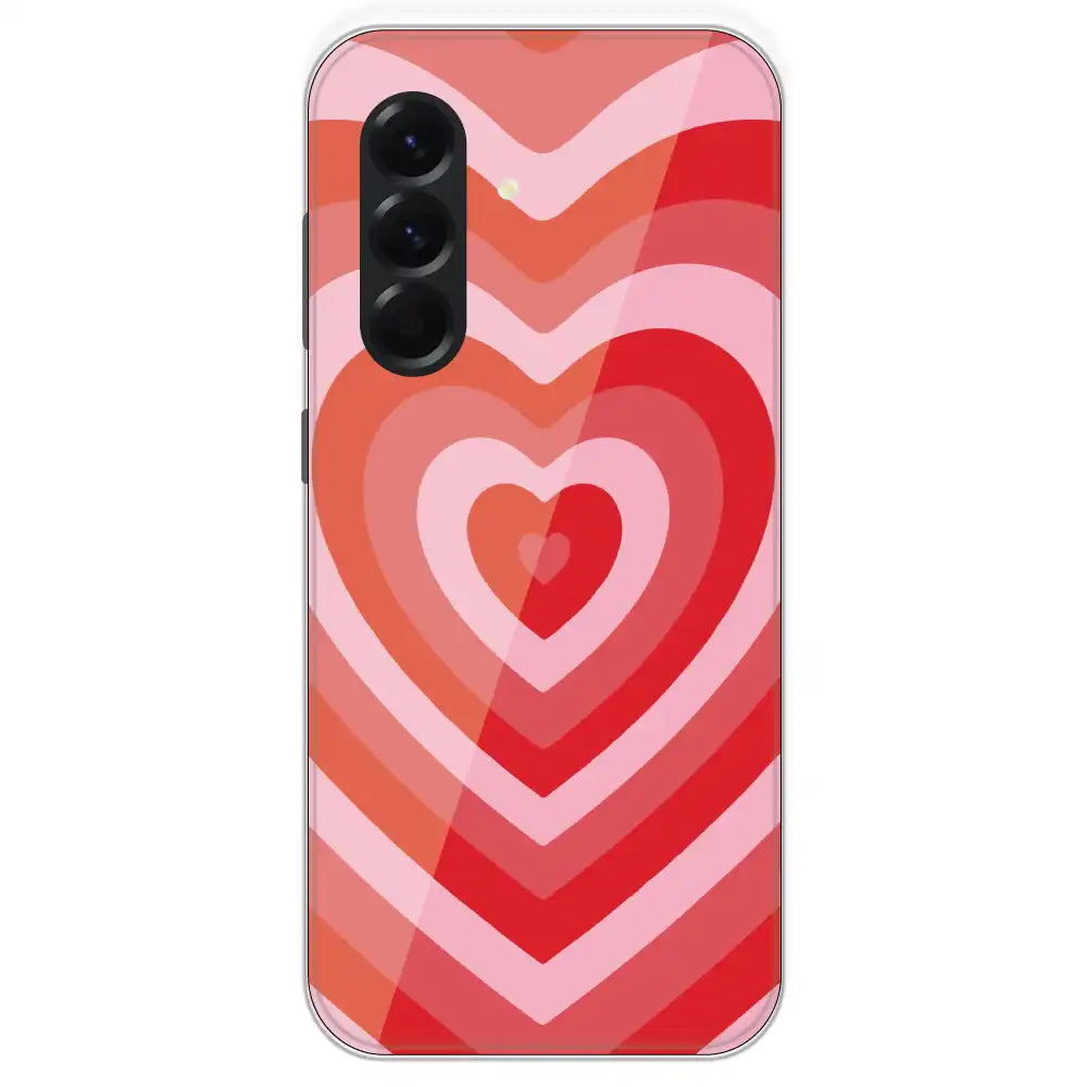 Red Hearts - Printed Silicone Case For Samsung Galaxy A56