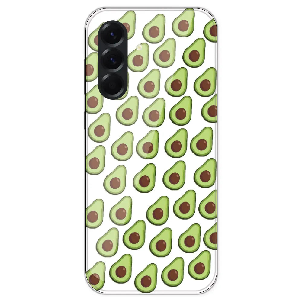 Avocado - Clear Printed Silicone Case For Samsung Galaxy A56
