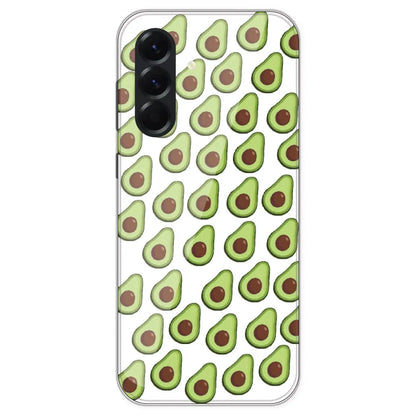 Avocado - Clear Printed Silicone Case For Samsung Galaxy A56