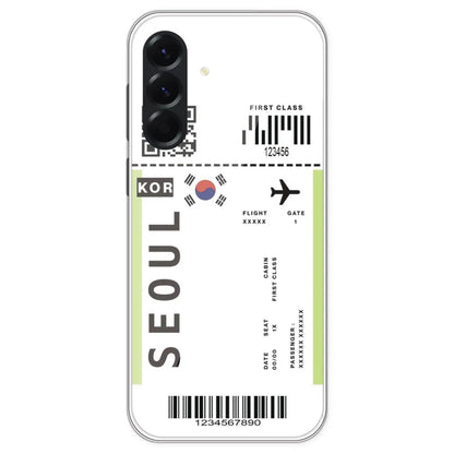 Seoul Ticket - Clear Printed Silicone Case For Samsung Galaxy A56