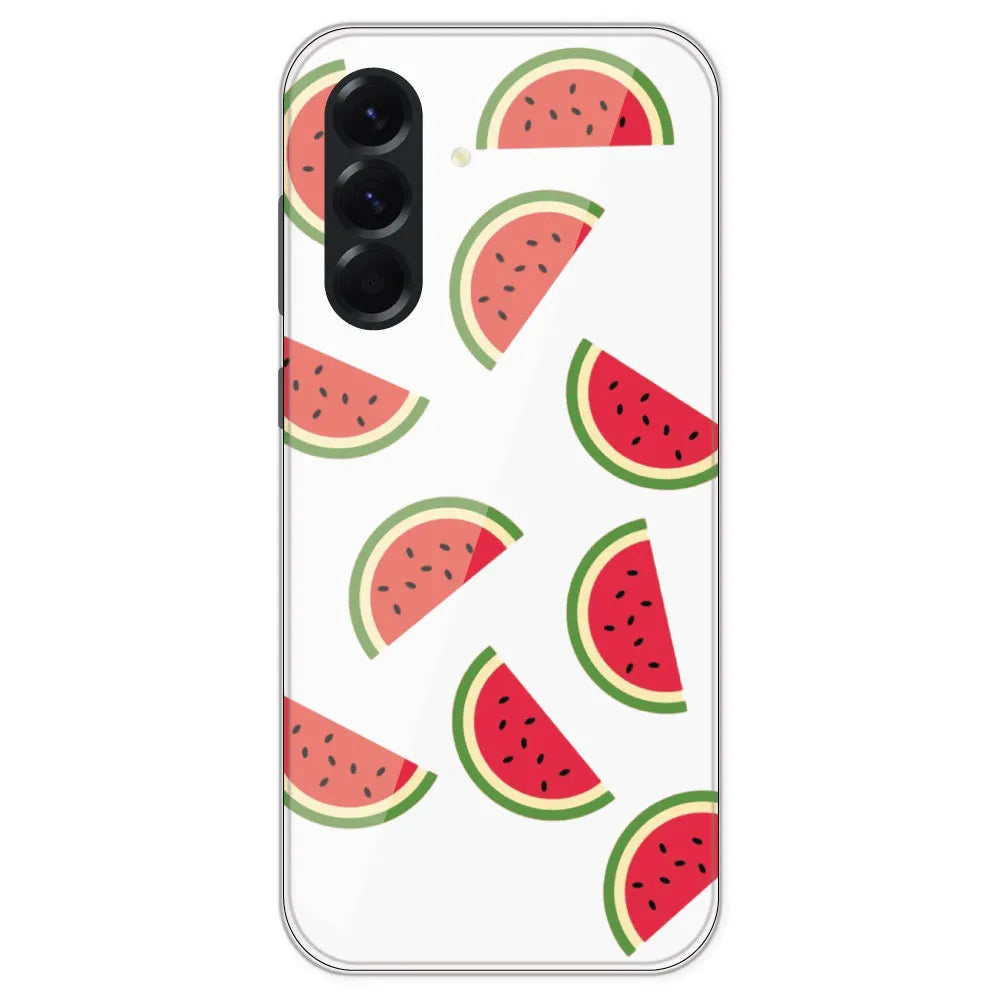 Watermelons - Clear Printed Silicone Case For Samsung Galaxy A56