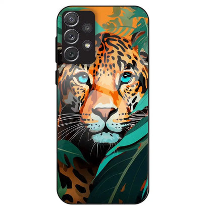 Leopard Jungle Art - Glass Case For Samsung Galaxy A72