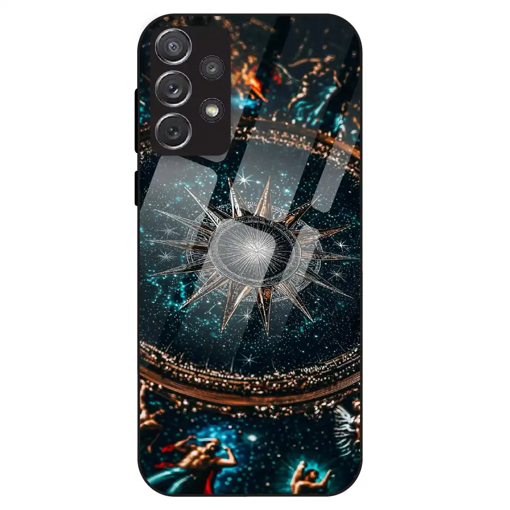 Celestial Star Compass - Glass Case For Samsung Galaxy A72
