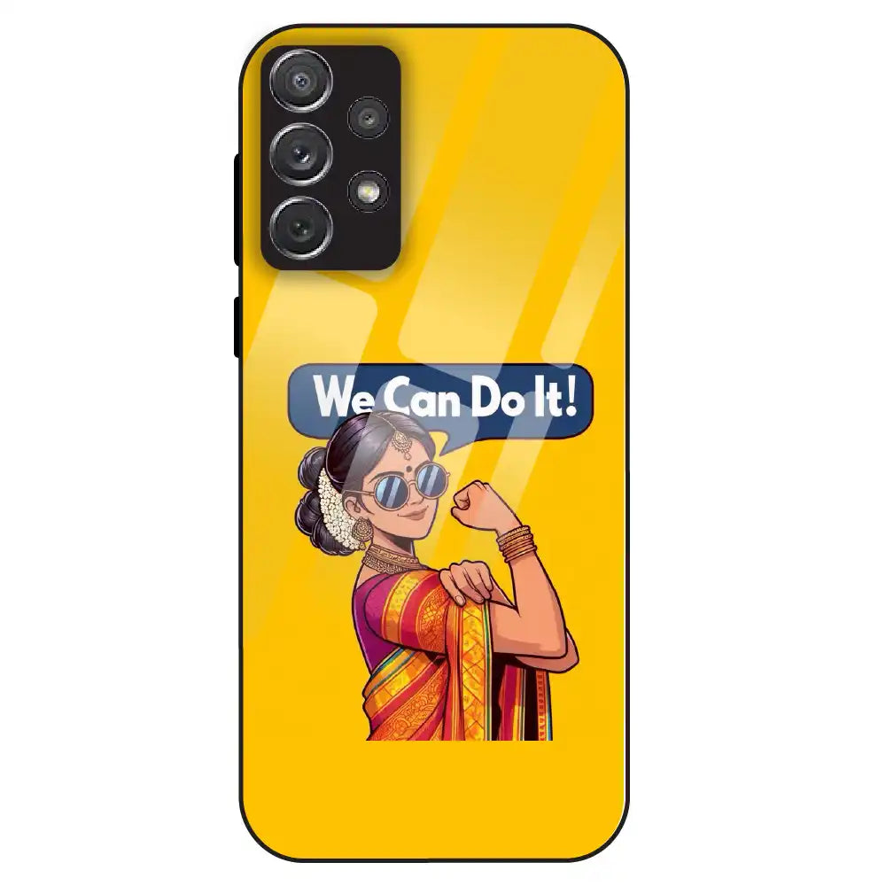 Empowered Woman Art - Glass Case For Samsung Galaxy A72