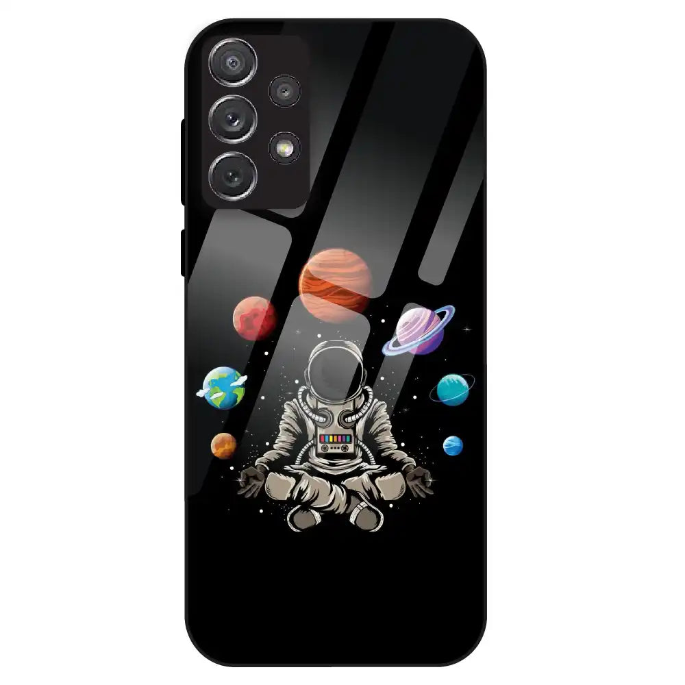 Astronaut Space Vibe - Glass Case For Samsung Galaxy A72