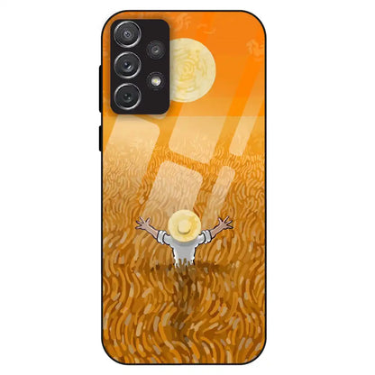 Golden Field Serenity - Glass Case For Samsung Galaxy A72