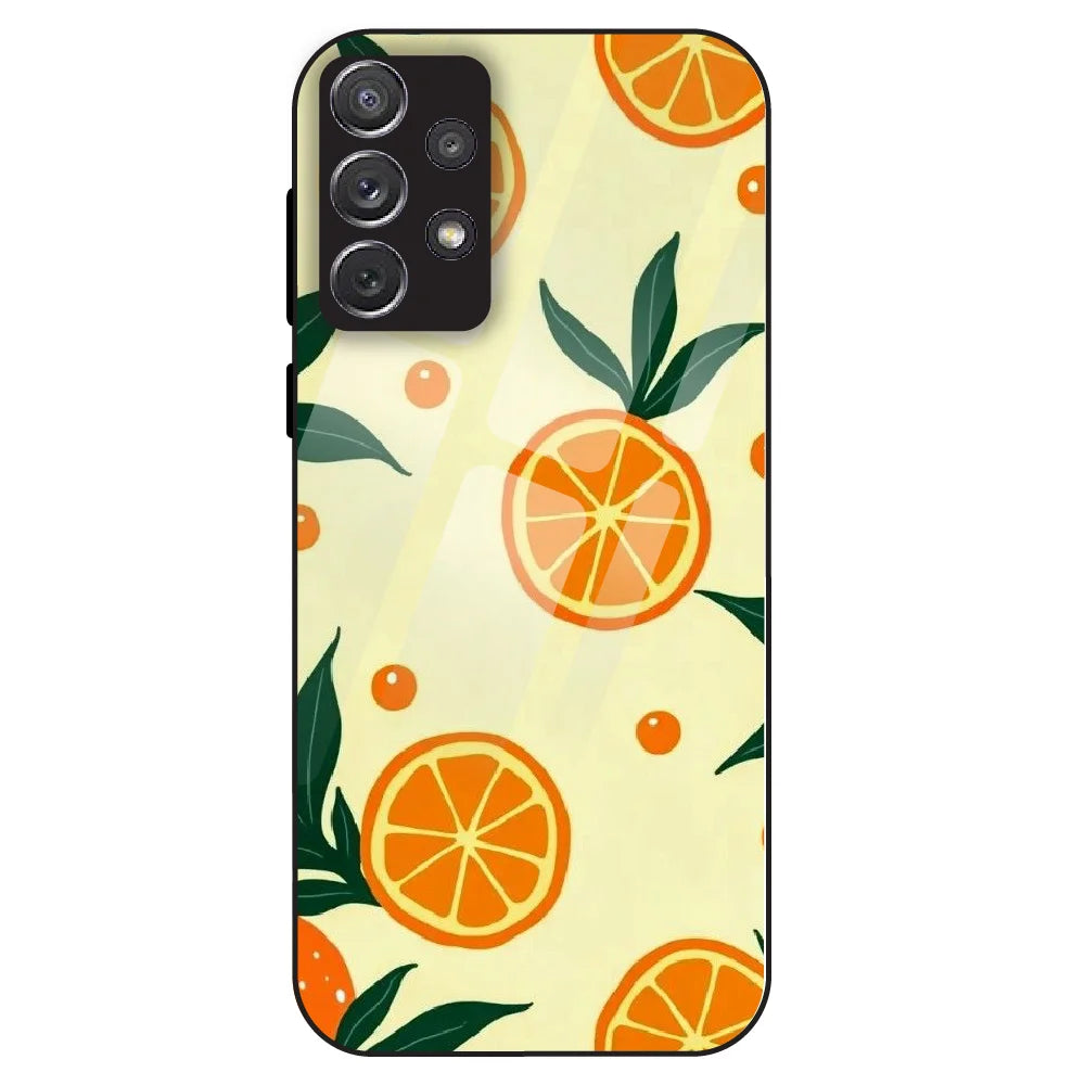 Citrus Orange Fresh - Glass Case For Samsung Galaxy A72