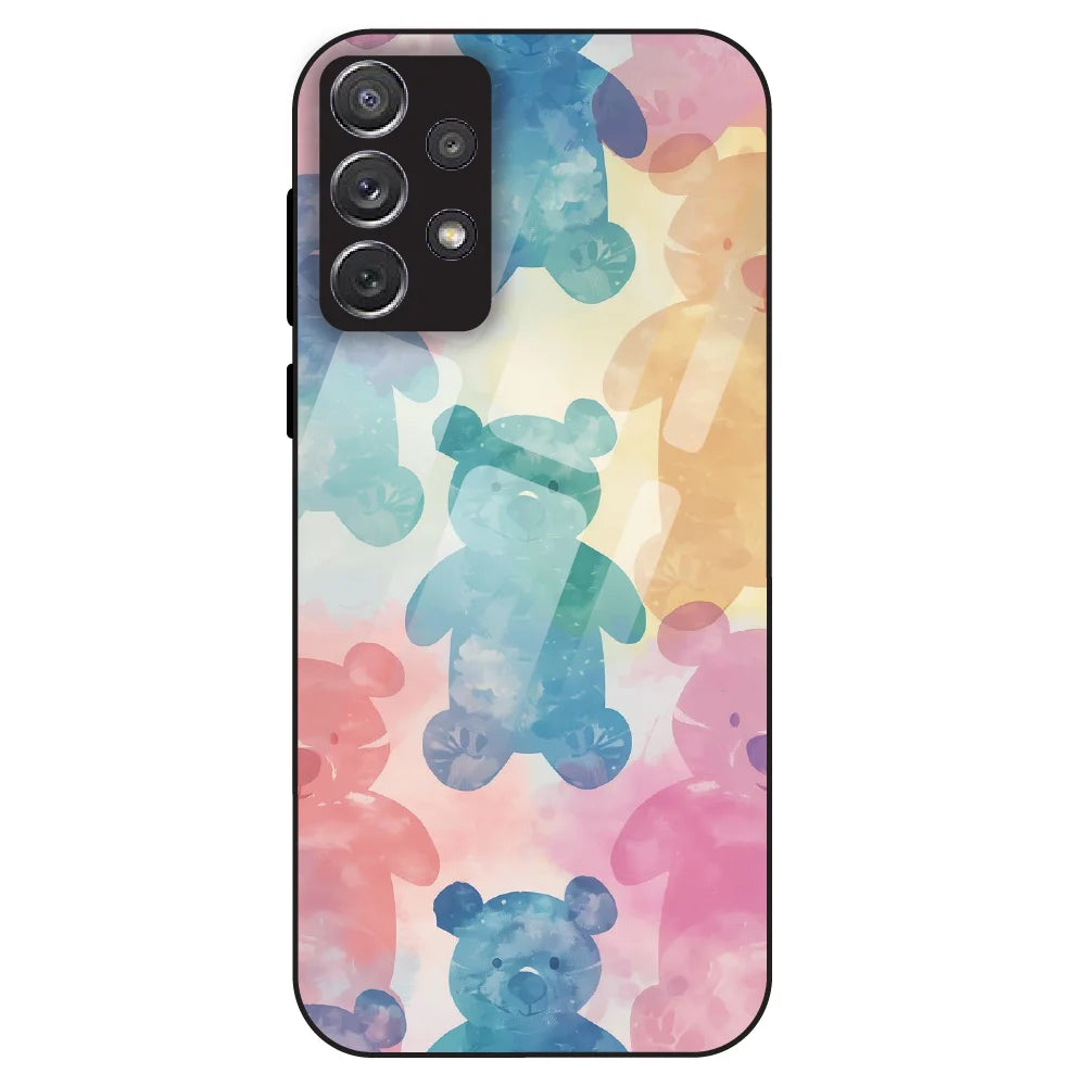 Pastel Teddy Dream - Glass Case For Samsung Galaxy A72
