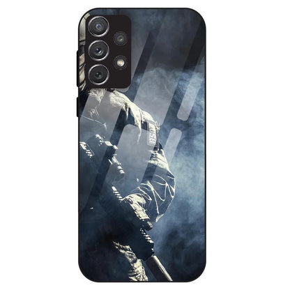 Tactical Soldier - Glass Case For Samsung Galaxy A72