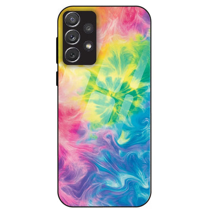 Neon Fluid Dreams - Glass Case For Samsung Galaxy A72
