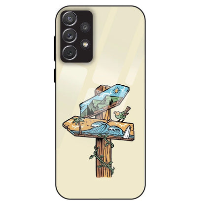Nature Postbox Art Aesthetic - Glass Case For Samsung Galaxy A72
