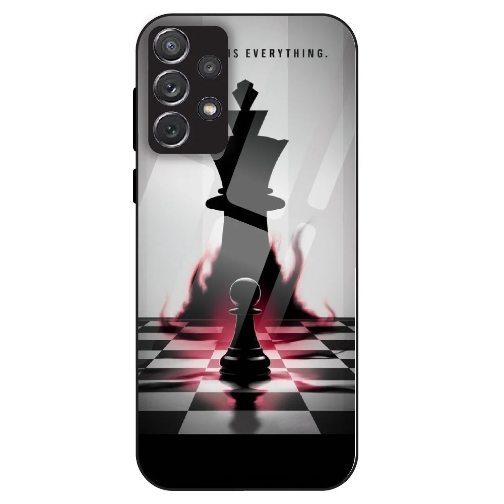 Chess Power Shadow - Glass Case For Samsung Galaxy A72