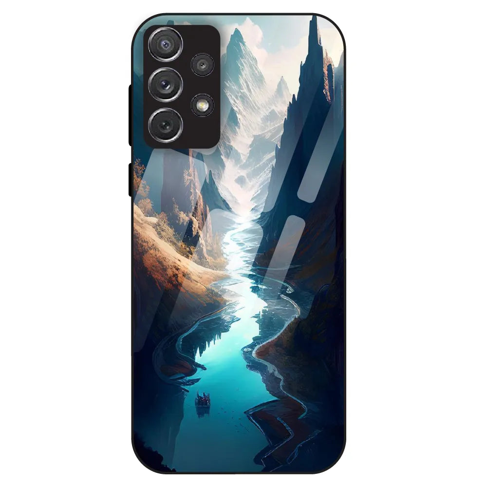 Mystic Valley River - Glass Case For Samsung Galaxy A72