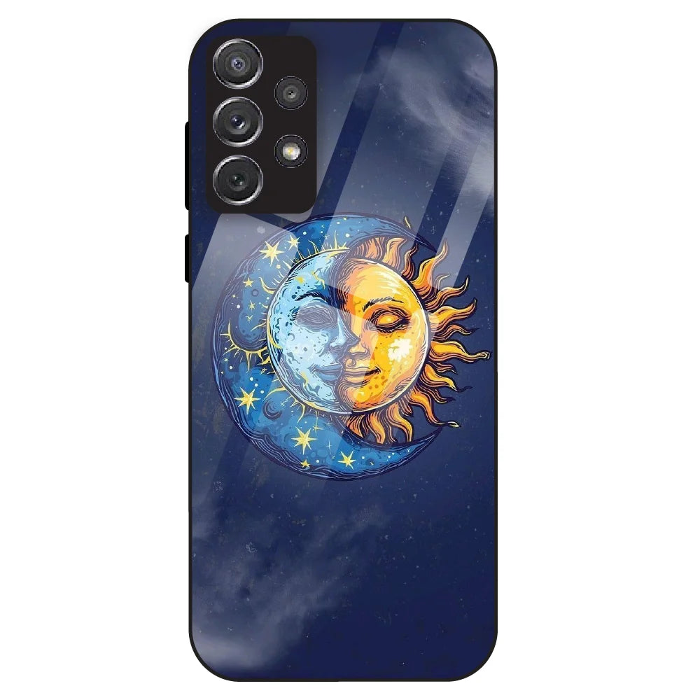 Celestial Eclipse Art - Glass Case For Samsung Galaxy A72