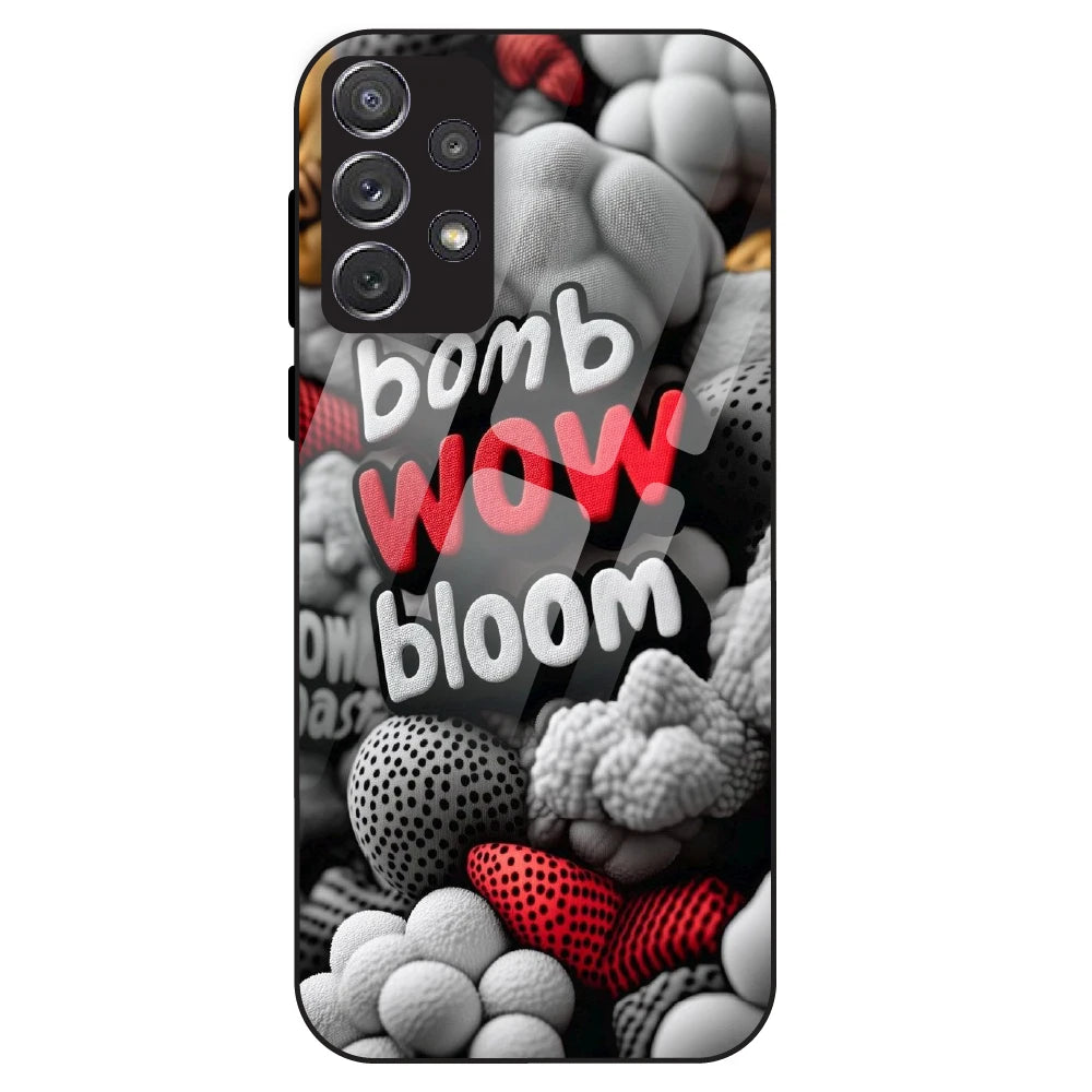Urban Pop Text Aesthetic - Glass Case For Samsung Galaxy A72