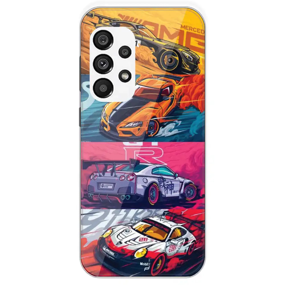 Sports Cars - Printed Silicone Case For Samsung Galaxy A73