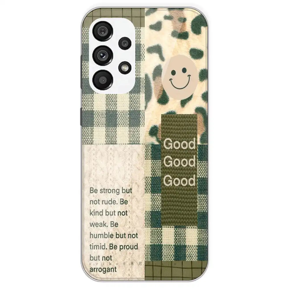 Patchwork Positivity - Printed Silicone Case For Samsung Galaxy A73