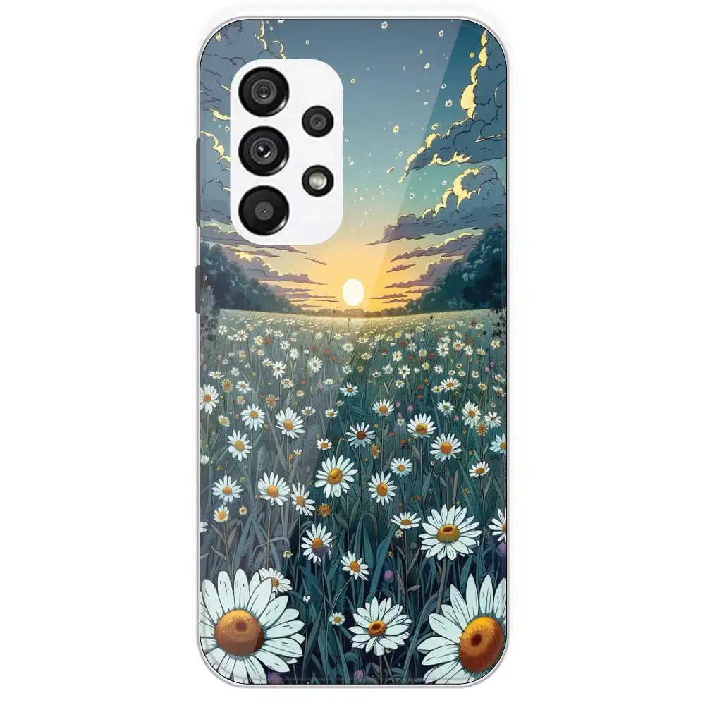 Daisy Sunset - Printed Silicone Case For Samsung Galaxy A73